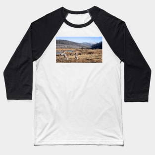 Kangaroos And Mountains Baseball T-Shirt